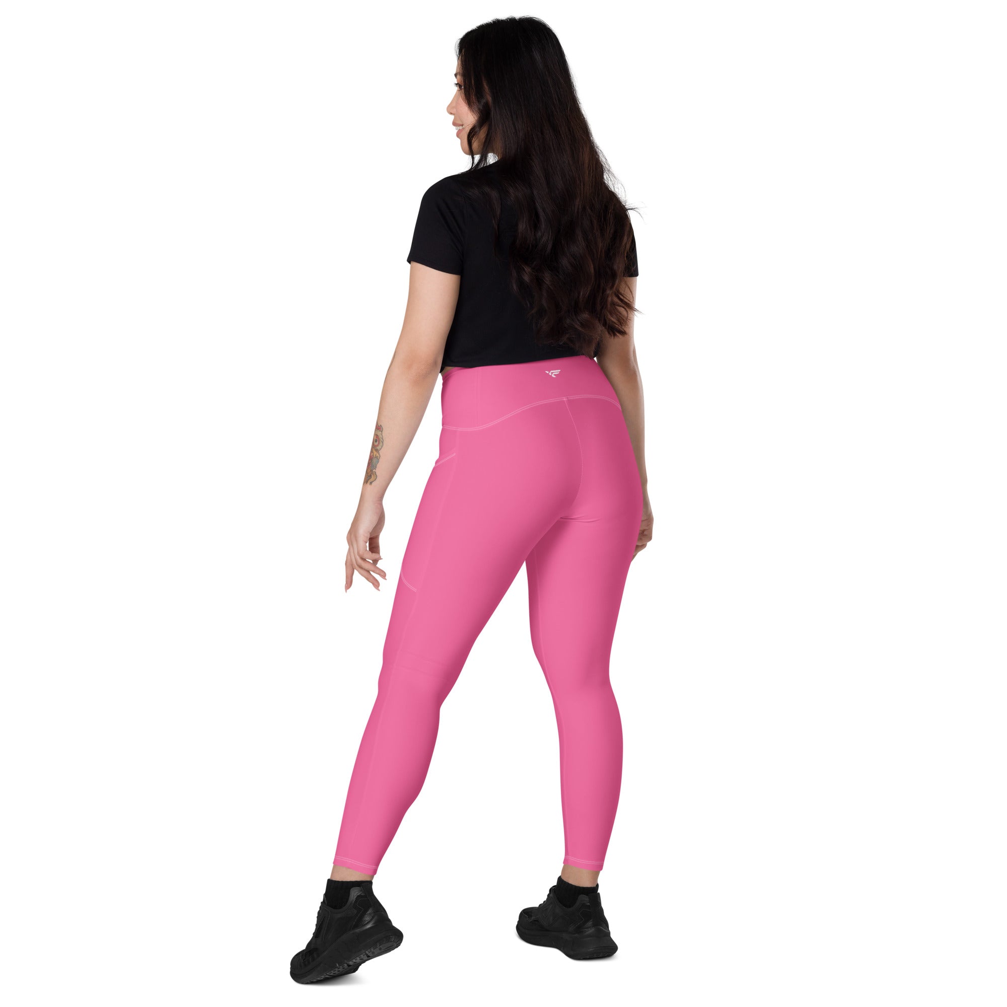 Pink Leggings with pockets - Fuerza Athletics