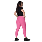 Pink Leggings with pockets - Fuerza Athletics