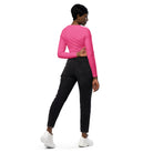 Pink Long Sleeve Crop Top - Fuerza Athletics