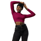 Recycled long - sleeve crop top - Fuerza Athletics