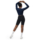 Recycled long - sleeve crop top - Fuerza Athletics