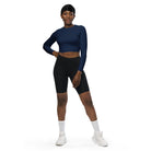 Recycled long - sleeve crop top - Fuerza Athletics