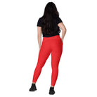 Red Leggings with pockets - Fuerza Athletics