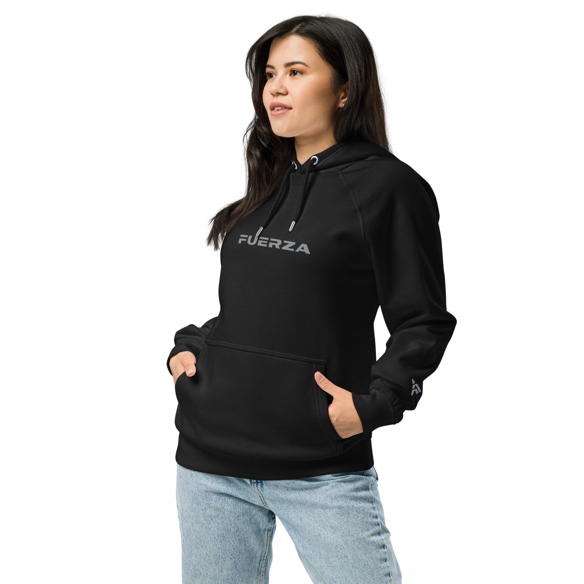 Unisex eco raglan hoodie - Fuerza Athletics