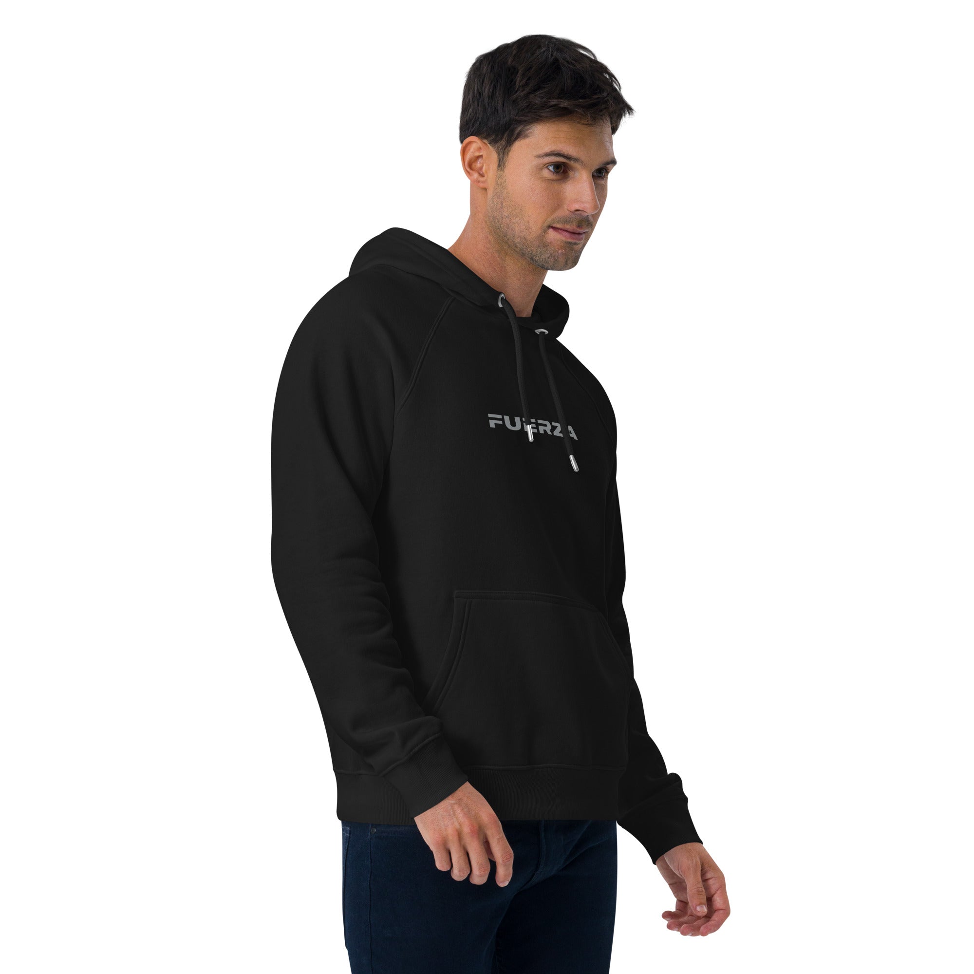 Unisex eco raglan hoodie - Fuerza Athletics