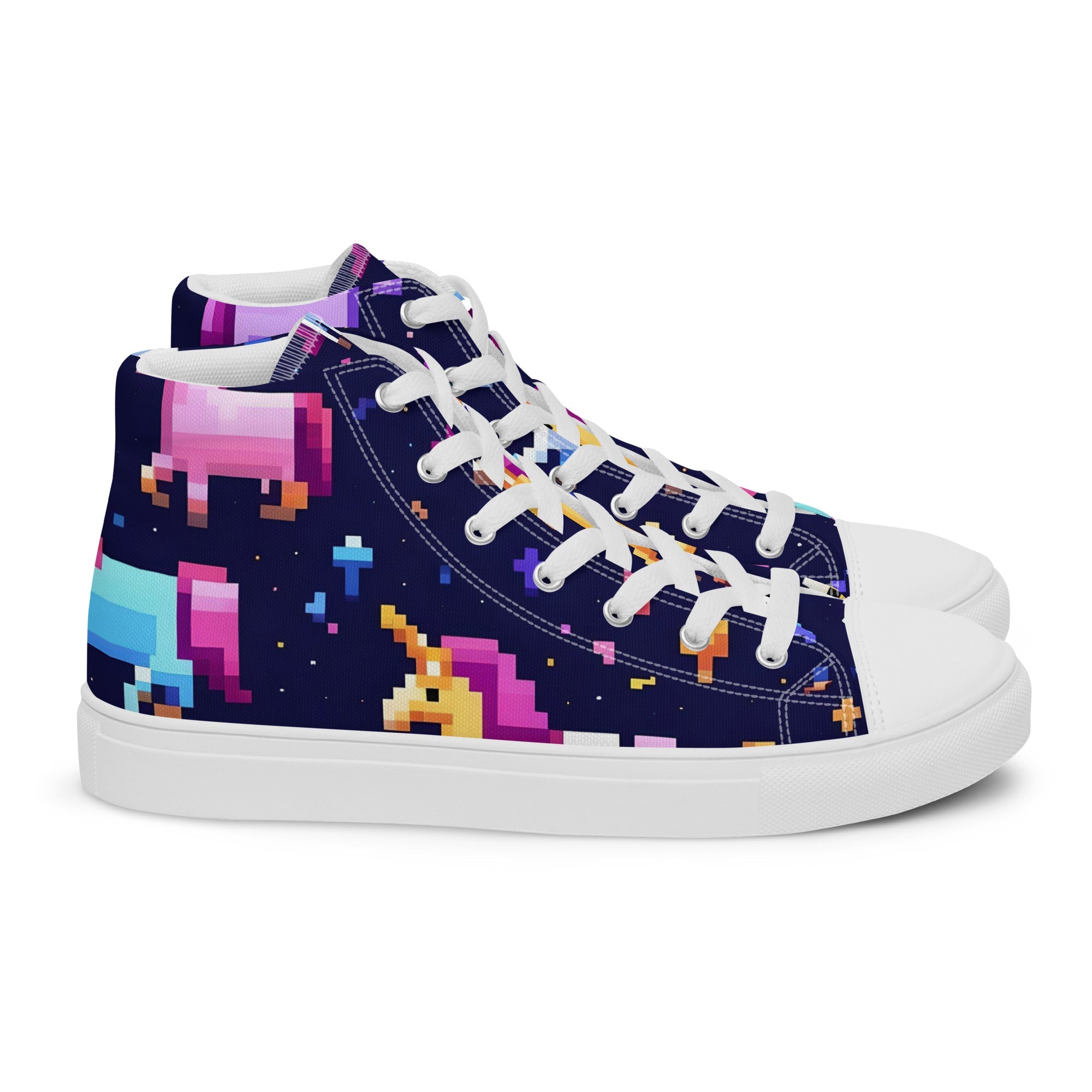 ✦ ✧ Women's 8-Bit Unicorn High Top - Fuerza Athletics