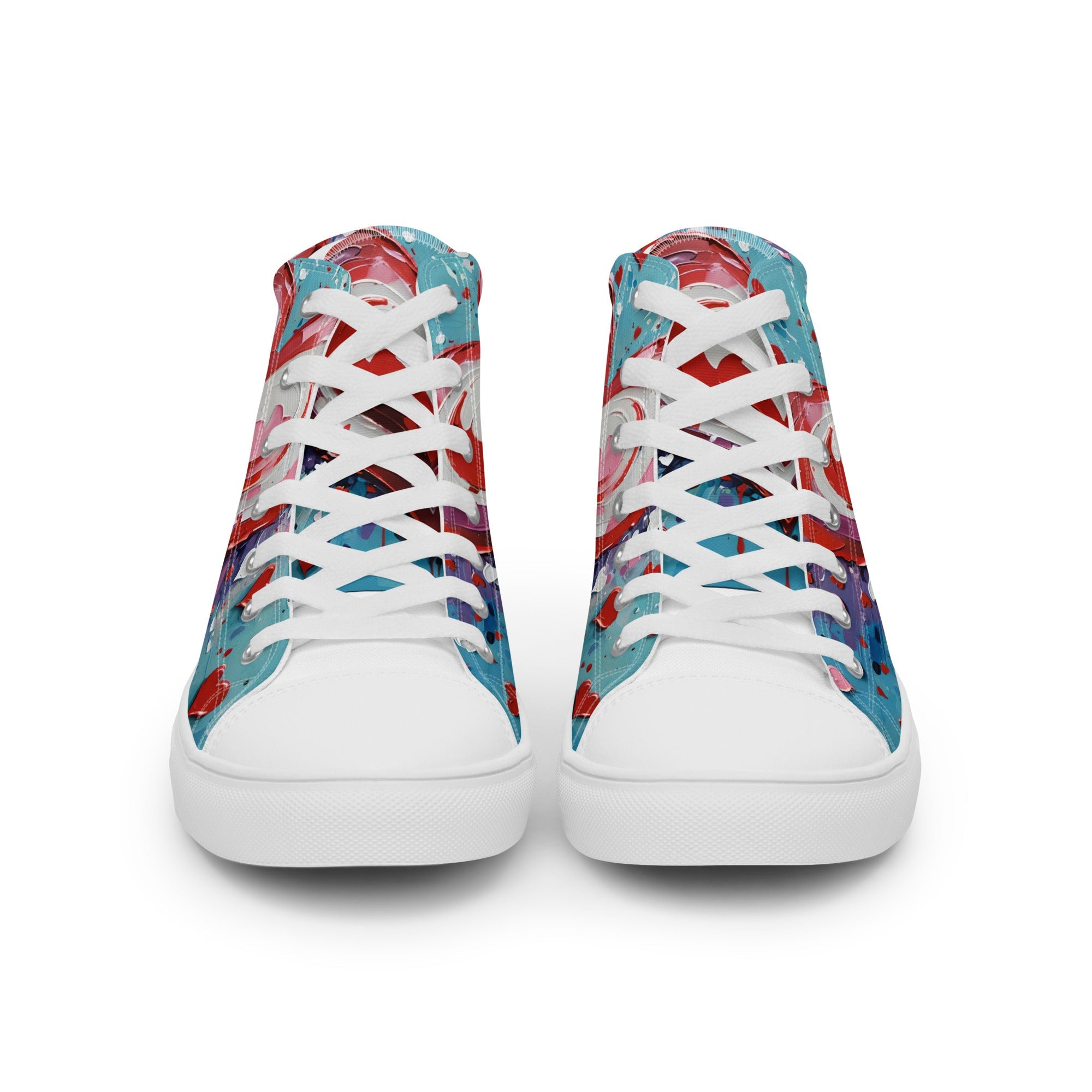 Women’s Acrylic Heart High Top's - Fuerza Athletics