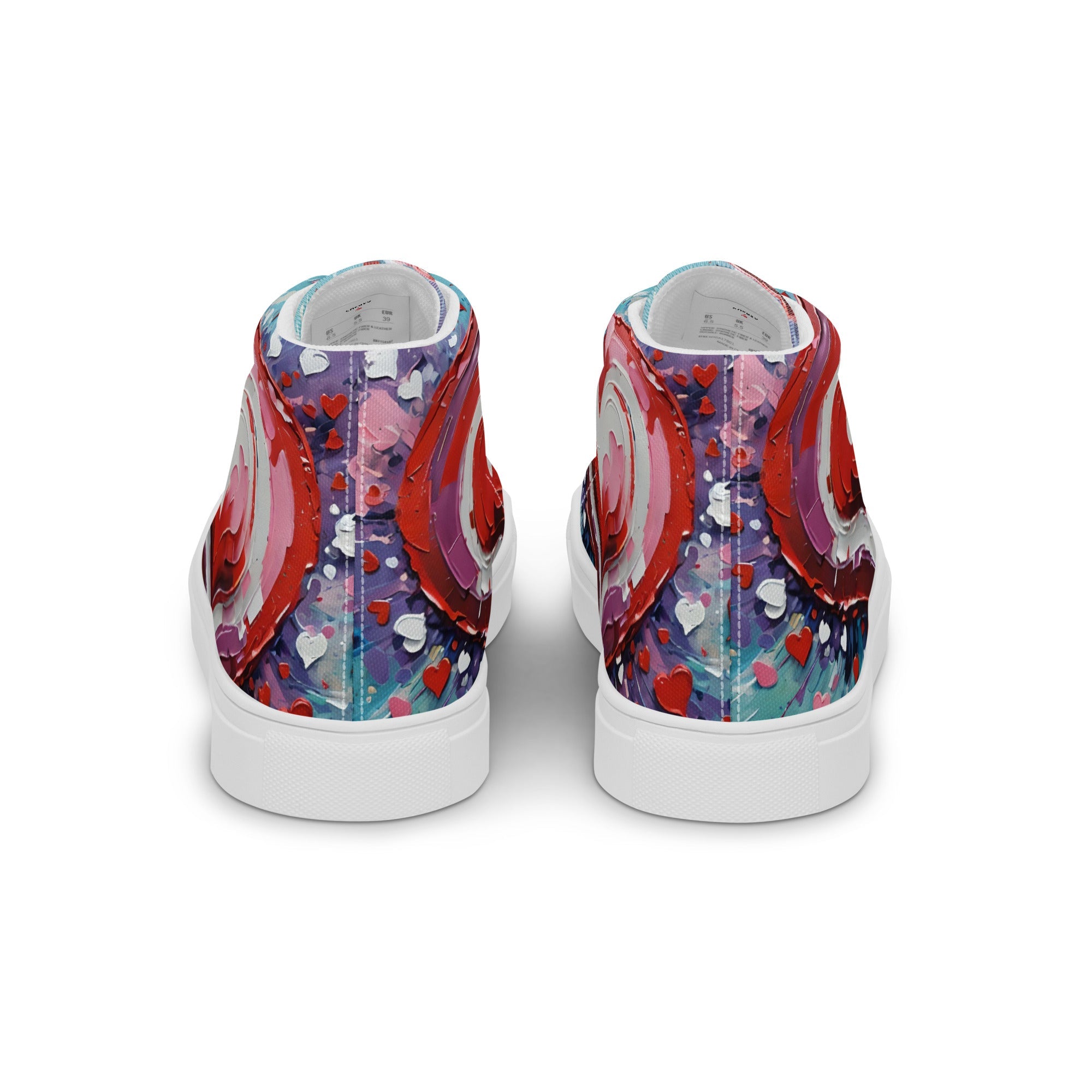 Women’s Acrylic Heart High Top's - Fuerza Athletics