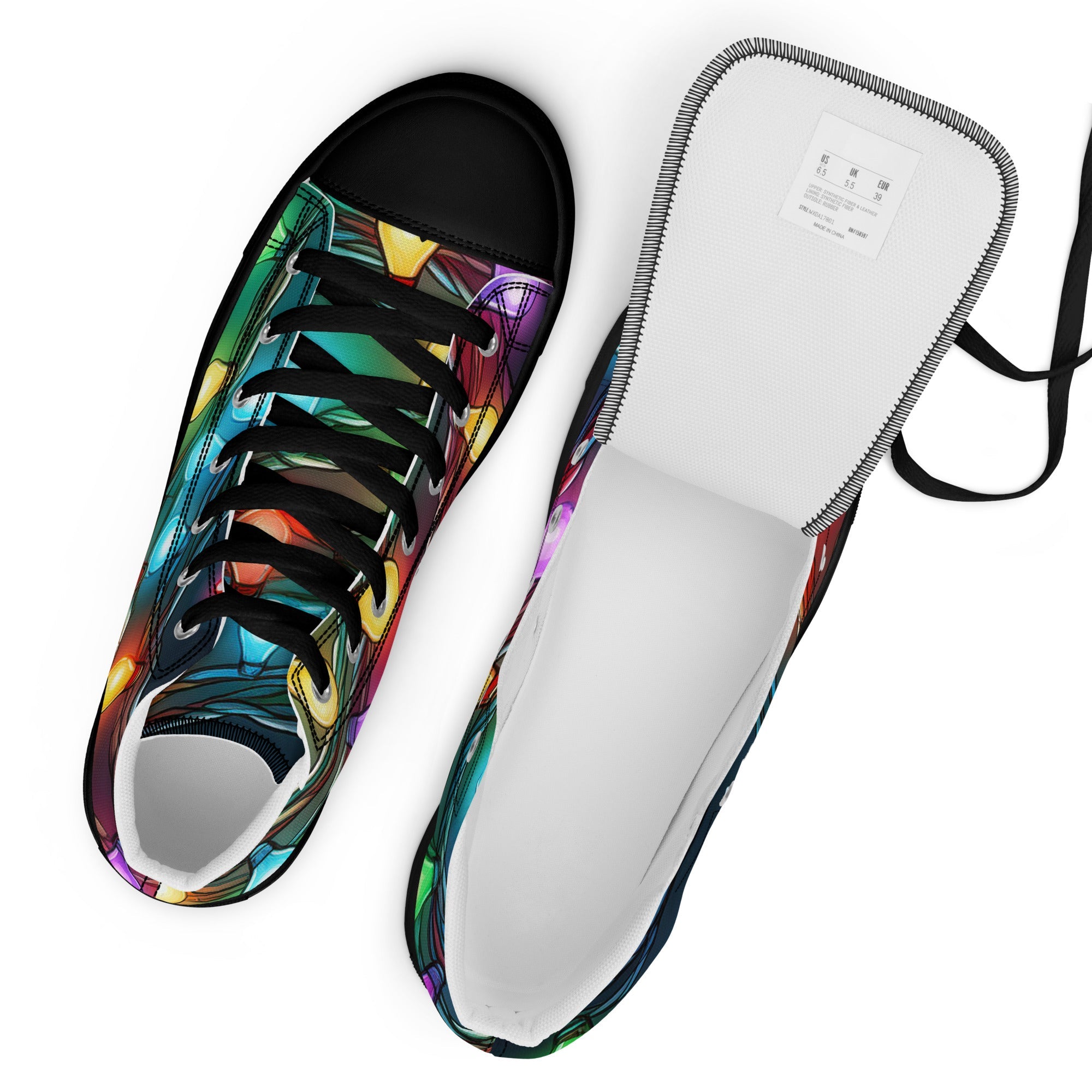 Women’s Christmas Light High Top - Fuerza Athletics