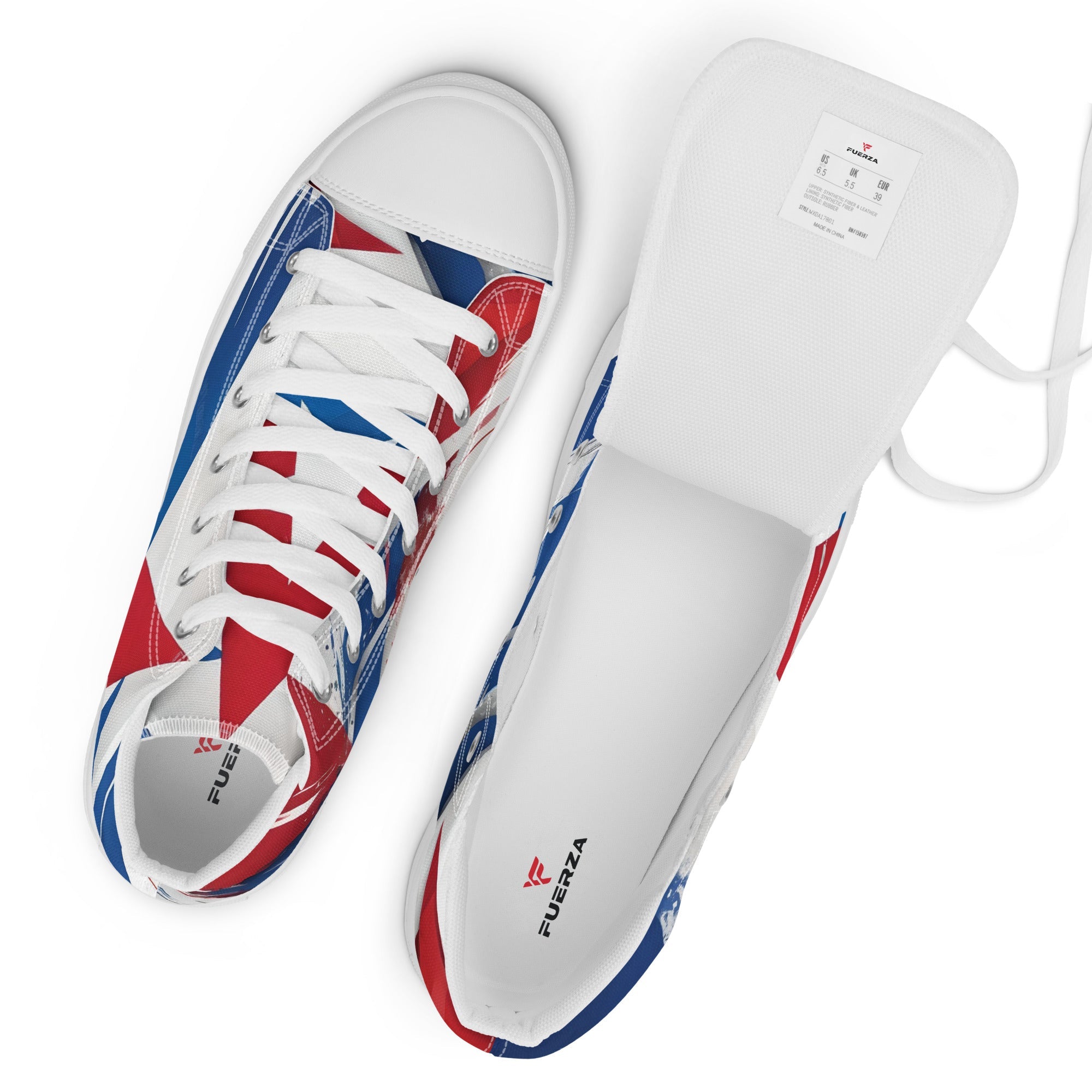 Women’s Cuba high top canvas shoes - Fuerza Athletics