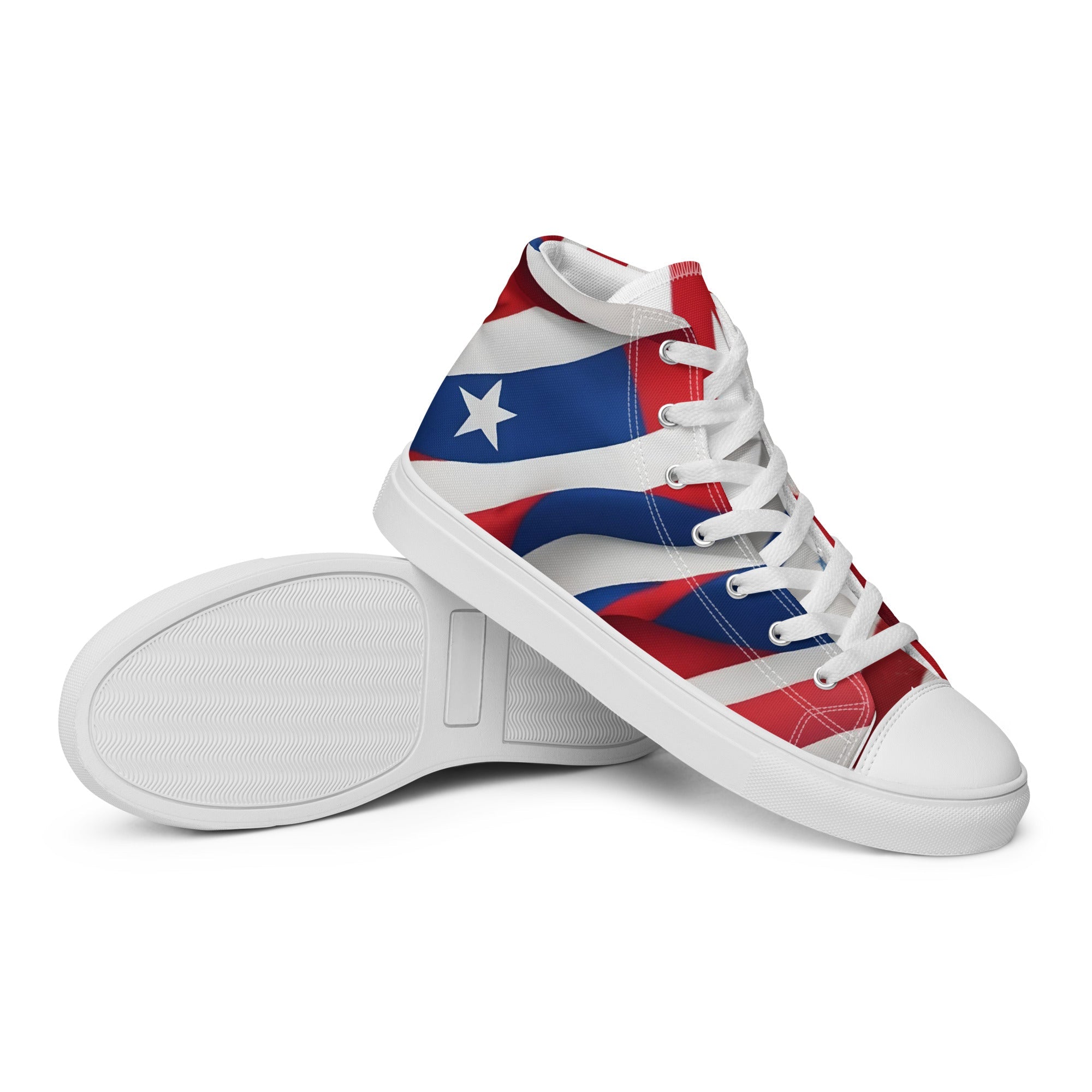 Women’s Puerto Rico high top canvas shoes - Fuerza Athletics