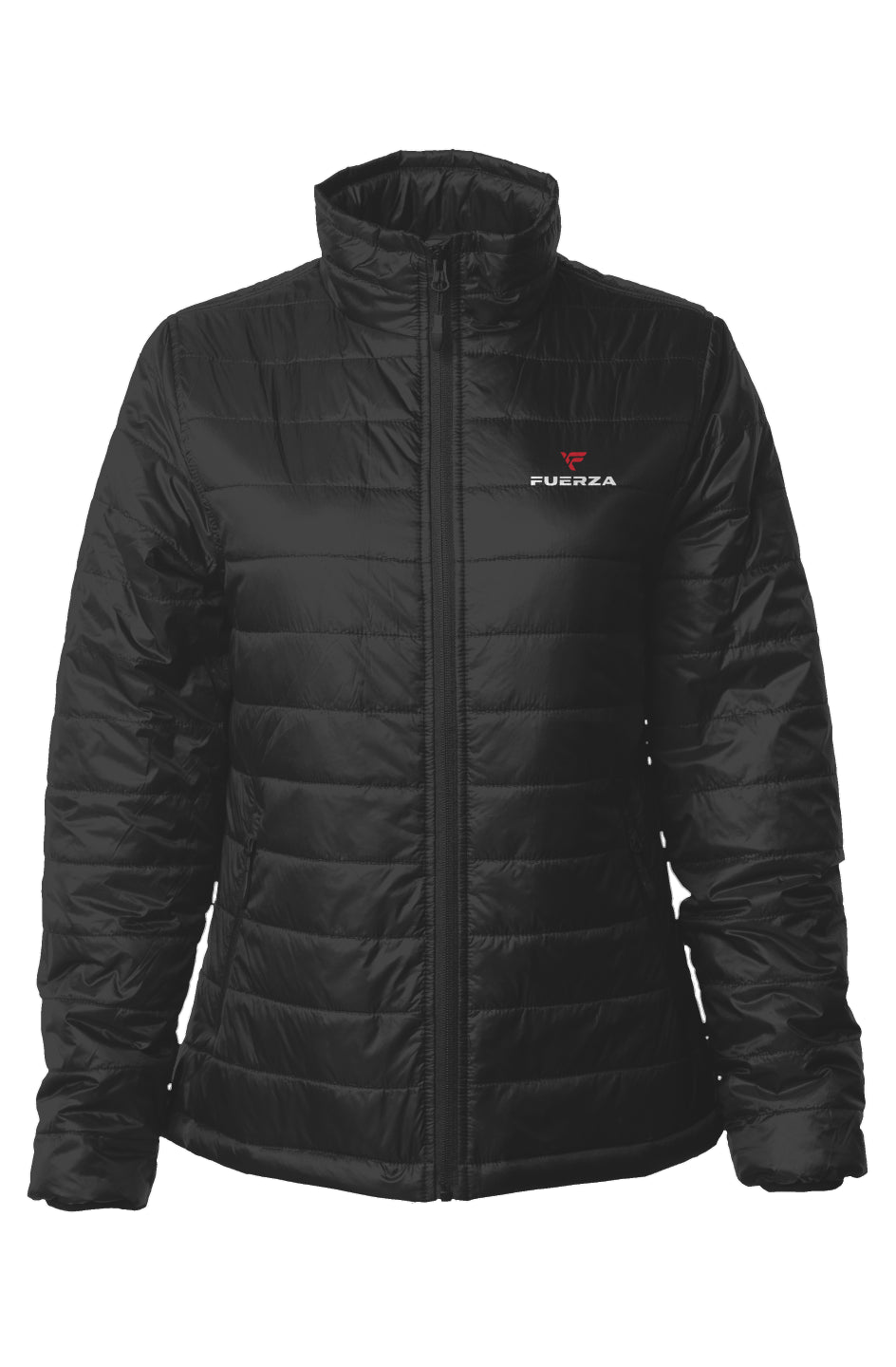 Fuerza Black Puffer Winter North America Collection Coat newest