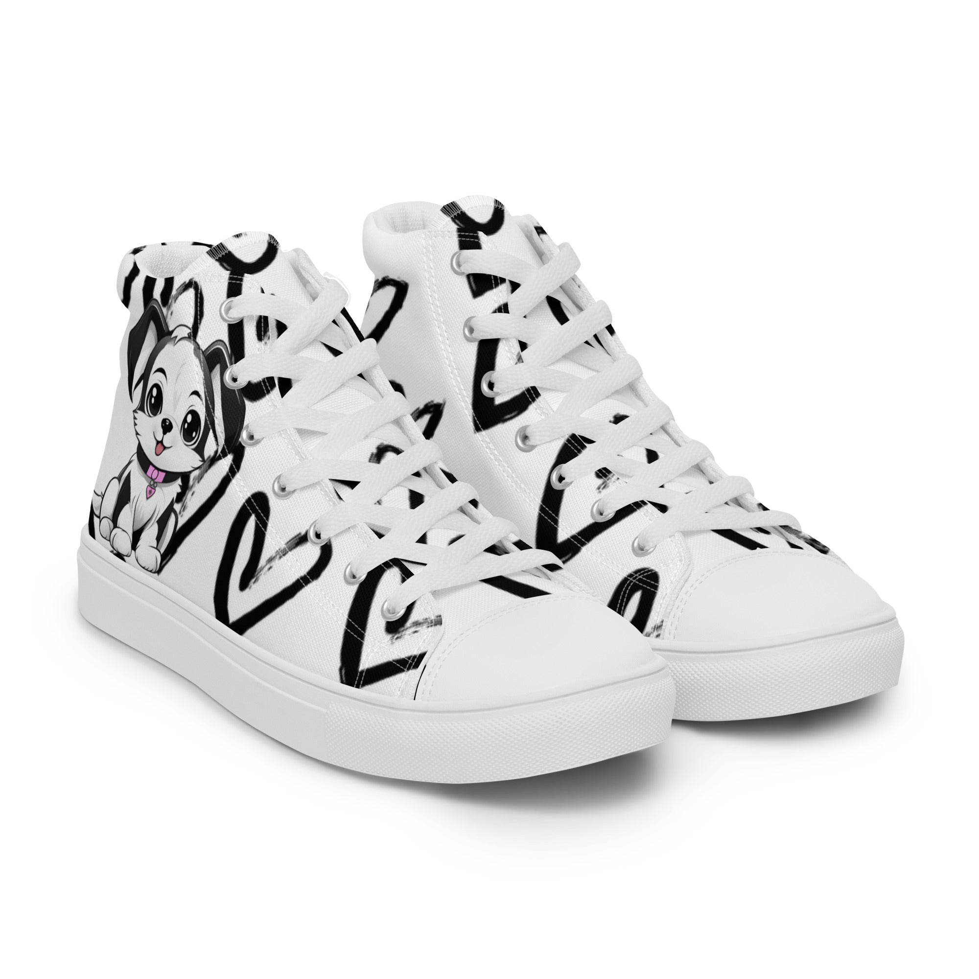 Women’s Puppy Love High Top - Fuerza Athletics